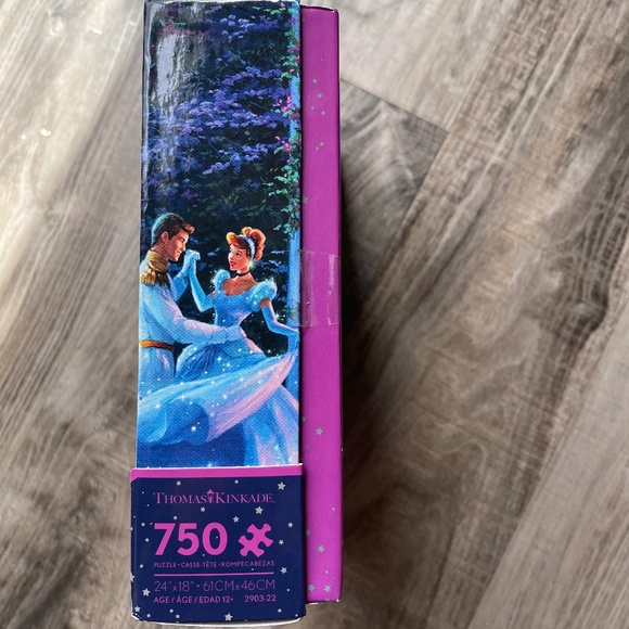 Disney Thomas Kinkade Cinderella Dancing in the Starlight 750 Piece Puzzle NIB - Picture 3 of 8
